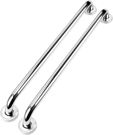 YF Bathroom Safety Grab Bar, Stainless Steel (2-Pack) Shower Grab Handle Security Grab Handrail for Bathtub, Shower, Toilet, 60 cm